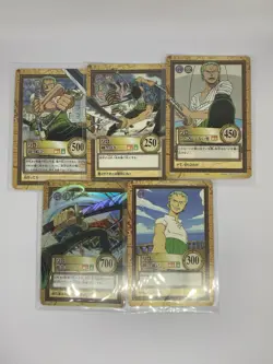 One Piece Carddass Hyper Battle Holo Zoro Set - C06 C225 C226 C260 C292 - Image 1