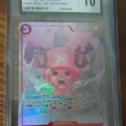 Bandai Tony Tony Chopper OP08-007 Super Rare Alt Art Parallel Holo PSA 10 - Image 1