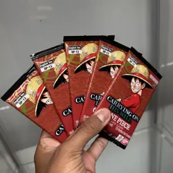 LOT of x5 SEALED Booster Packs - OP13 Carrying on His Will - One Piece TCG - Image 1