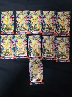 Pokemon TCG Ascended Heroes Booster Pack Lot (11) 10 Cards Each English 2026 - Image 1
