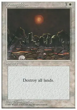 Armageddon - Medium Play MTG 4th Edition - Image 1