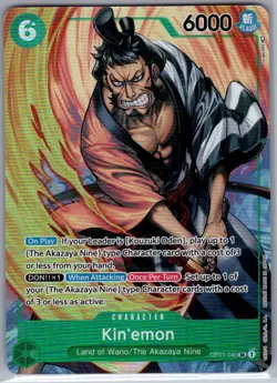 Kin'emon (Alternate Art) OP01-040 English Romance Dawn - One Piece Card - NM - Image 1