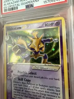 Alakazam 2006 Gold Star Pokemon Card 99/100 EX Crystal Guardians PSA 3 - Image 4