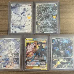 Pokemon TCG Zekrom Reshiram 5 Card Lot GX TAG TEAM 25th & more English - Image 1