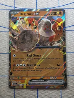 Pokemon Destined Rivals Regirock EX 101/182 Card - Image 1