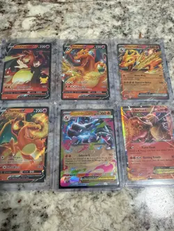 pokemon charizard card lot of 6. Charizard V, EX, EX included - Image 1