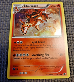 2013 Pokemon Legendary Treasures #19 Charizard Cosmos Holo LP+ - Image 1