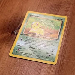 Chikorita 54/111, NM 1st Edition, Neo Genesis, Johto, WotC Pokemon TCG Card - Image 2