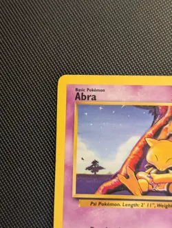 ERROR Jet Plane ✈ Abra - Base Set 43/102 Pokemon Card Misprint - Rare MP - Image 2