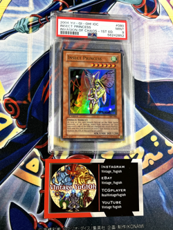 Yugioh Insect Princess IOC-080 PSA 9 1st Edition Ultra Rare - Image 1