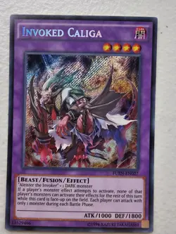 Yugioh! LP Invoked Caliga - FUEN-EN027 - Secret Rare - 1st Edition - Image 1