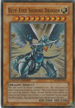 🚨BLUE-EYES SHINING DRAGON | MOV-EN001 | 2004 Yu-Gi-Oh! Movie Pack | Limited Ed - Image 1