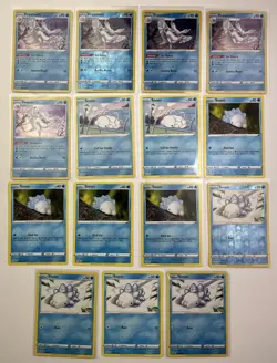 15 Card Lot Of Frosmoth Snom Pokemon TCG Reverse Holo - Image 1