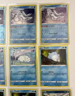 15 Card Lot Of Frosmoth Snom Pokemon TCG Reverse Holo - Image 3