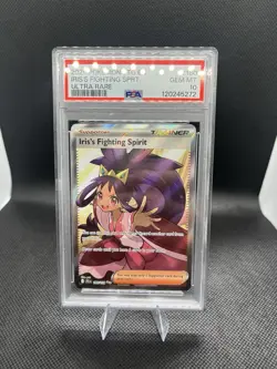 Pokemon TCG Iris's Fighting Spirit Journey Together Full Art Card 180/159 PSA 10 - Image 1