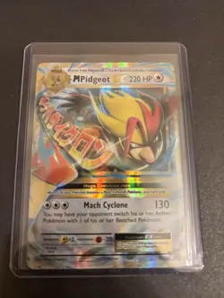 Pokemon TCG Mega-Pidgeot-EX Evolutions Holo Holo Rare Card 65/108 - Image 1