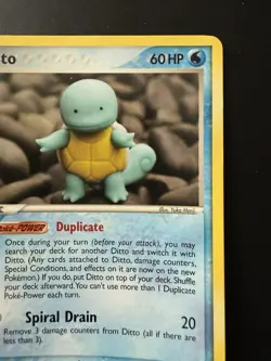 Ditto as Squirtle 64/113 EX Delta Species Pokemon Card 2005 LP / NM Read! - Image 3