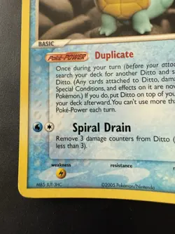Ditto as Squirtle 64/113 EX Delta Species Pokemon Card 2005 LP / NM Read! - Image 5
