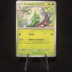 Pokemon Metapod 011/165 Common Card - Scarlet & Violet 151 Set - Image 1