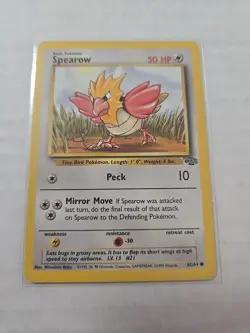 Pokemon TCG Spearow 62/64 WotC Jungle Unlimited Regular Common Card 1999 - Image 1