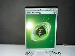 2023 Pokemon Basic Grass Energy 001 SVE 151 Cosmos Holo Rare SWIRL Card NM+ - Image 1