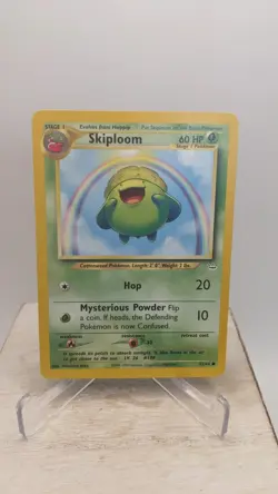 Vintage Pokemon TCG #52/64 Skiploom Neo Revelation Set Common Trading Card - MP - Image 1