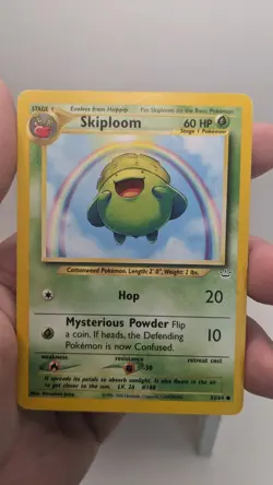Vintage Pokemon TCG #52/64 Skiploom Neo Revelation Set Common Trading Card - MP - Image 4