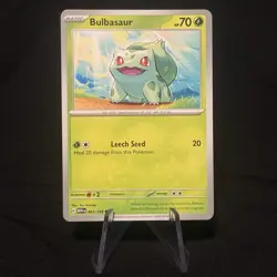 Pokemon Bulbasaur 001/165 Common Card - Scarlet & Violet 151 Set - Image 1