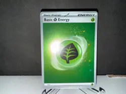 2023 Pokemon Basic Grass Energy 001 SVE 151 Cosmos Holo Rare SWIRL Card NM+ - Image 1