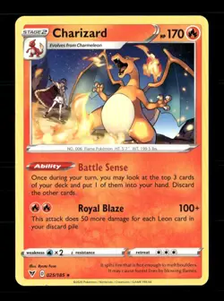 Charizard 025/185 Vivid Voltage NM/M Pokemon - Image 1