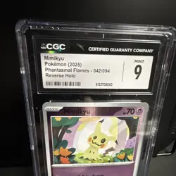 The Pokemon Company Mimikyu Phantasmal Flames 042/094 CGC 9 Reverse Holo 70HP - Image 2
