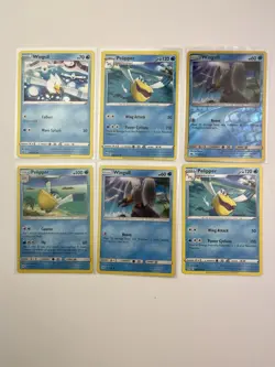 6 Card Lot Of Wingull Pelliper Common Pokemon TCG Reverse Holo - Image 1