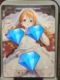Nami Under The Nightgown Card Goddess Story Anime SPICY Waifu LR LR-09 - Image 1