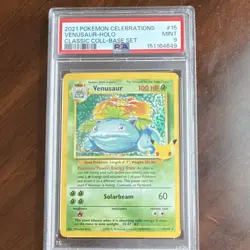 Pokemon Venusaur 15/102 Celebrations Classic Collection Holo PSA 9 - Image 1