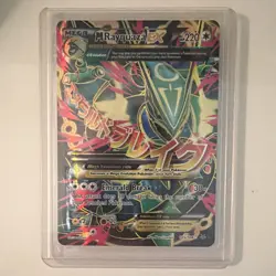 Pokemon TCG M Rayquaza EX MEGA Full Art Holo Ultra Rare Roaring Skies 105/108 - Image 1