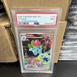 Pokemon 2025 Ivysaur 134/132 Illustration Rare Mega Evolution PSA 9 - Image 1