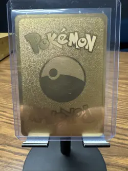 Pokemon Charizard DX 52/100 Gold Metal Pokemon Card Max Wildfire HP500 - Image 2