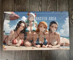 O-P Girl OPCG TCG CCG Table Mouse Pad Playmat Trading Card Game Mat Free Bag - Image 1