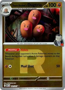 2x Team Rocket's Dugtrio (Team Rocket, #101/217) - Re Ascended Heroes NM Pokemon - Image 1