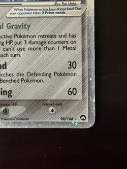 Pokemon TCG Skarmory ex Ultra Rare Holo Power Keepers 98/108 2007 - Image 5