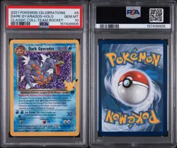 2021 POKEMON CELEBRATIONS CLASSIC COLL #8 DARK GYARADOS-HOLO PSA 10 - Image 3