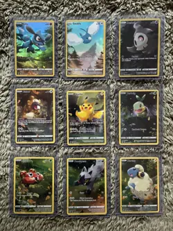 Crown Zenith Galarian Gallery NM Full Art Set 9 GG26 - GG34 Pikachu Pokemon TCG - Image 1