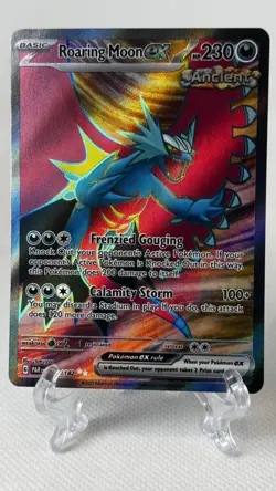 Pokemon Roaring Moon EX 229/182 SV04 Paradox Rift Double Rare Holo 230HP Eng - Image 2