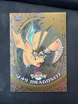 2000 Topps Chrome Pokemon Dragonite #149 - NM - Image 1