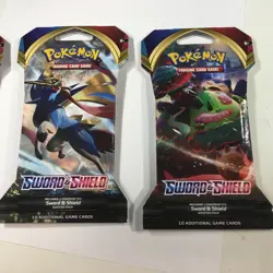 3x Pokemon TCG Sword & Shield Base Set SEALED Blister Booster Packs new - Image 3