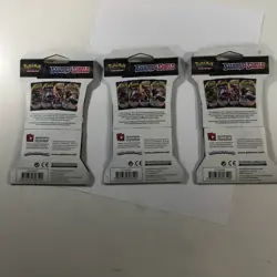 3x Pokemon TCG Sword & Shield Base Set SEALED Blister Booster Packs new - Image 4
