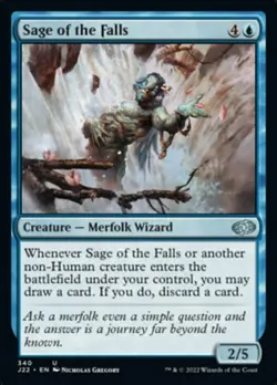 Sage of the Falls - Jumpstart 2022 #340 MTG Magic The Gathering - Image 1