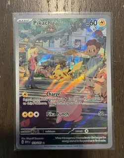 Pokemon TCG Pikachu 173/165 Illustration Rare Holo Scarlet & Violet 151 - Image 1