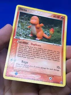 VTG 2005 Pokemon EX Delta Species Ditto Charmander 37/113 Regular Uncommon DMG - Image 5
