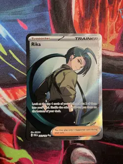 The Pokemon Company Pokemon TCG Rika 241/182 SV04 EN Secret Rare Full Art Holo - Image 1